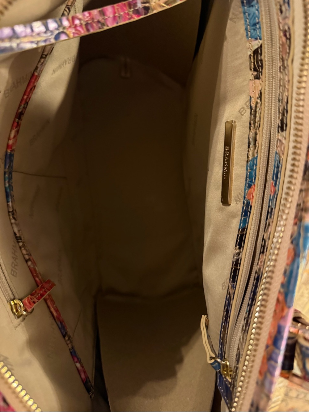 Brahmin Medium Asher Lasso Flowers Tote Melbourne Leather NWT PRICE FIRm - Picture 13 of 15